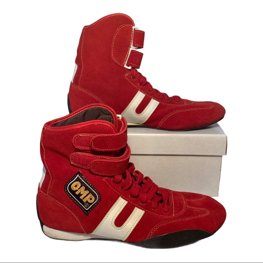 OMP Suede Auto Racing Kart Driving Shoes Size 43